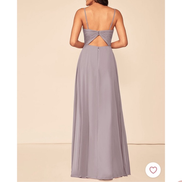 Azazie Dani Bridesmaid Dress in Dusk Size 8 - Picture 2 of 5